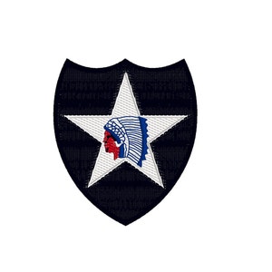 2nd Infantry Division, 3 sizes, machine embroidery designs, instant download