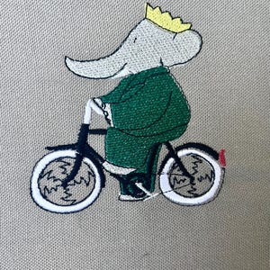 Babar Elephant, Royal Ride Babar Style, 3 sizes machine embroidery designs instant download