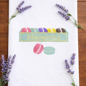 French pastry, Macaron box, 2 sizes, machine embroidery designs