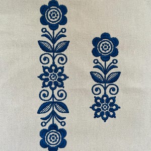 Folk Flower, Scandinavian style, 4 sizes machine embroidery designs instant download