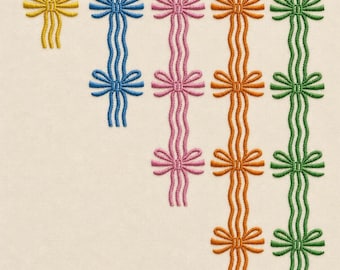 Decorative Ribbon Border, 5 sizes, machine embroidery designs