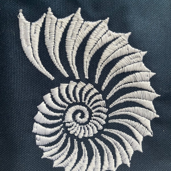 Nautilus shell, 10 sizes, machine embroidery designs, instant download