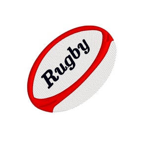 Mini Rugby Ball, 15 sizes machine embroidery designs ** New Version** instant download