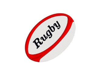 Mini Rugby Ball, 15 sizes machine embroidery designs ** New Version** instant download