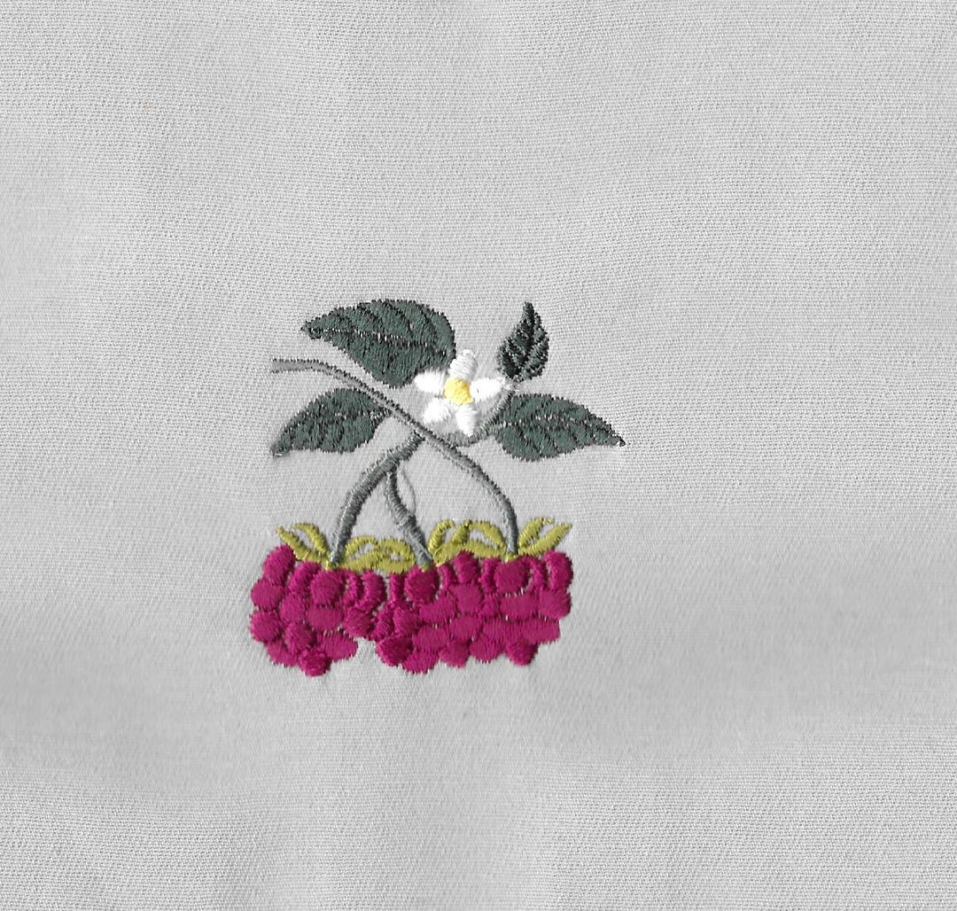 Embroider Raspberry Raspberry Branch With Flower, 4 Sizes Machine Embroidery Designs ...