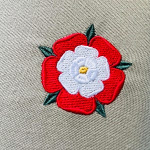 Tudor rose floral, 4 sizes, machine embroidery designs instant download
