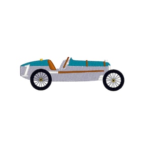 Viintage racing car, 3 sizes, machine embroidery designs instant download