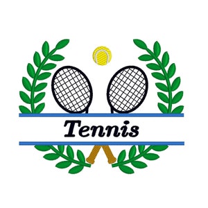 Tennis Split Frame, 4 sizes Frame machine embroidery designs instant download