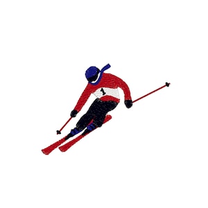 Ski Rider, 5 sizes machine embroidery designs instant download