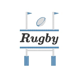 Rugby posts Split Frame, 5 sizes, Frame machine embroidery designs Instant Download