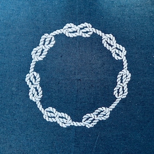Machine Embroidery Rope Frame Rope Circle Frame With Knot, 5 Sizes, Machine Embroidery Designs - Etsy