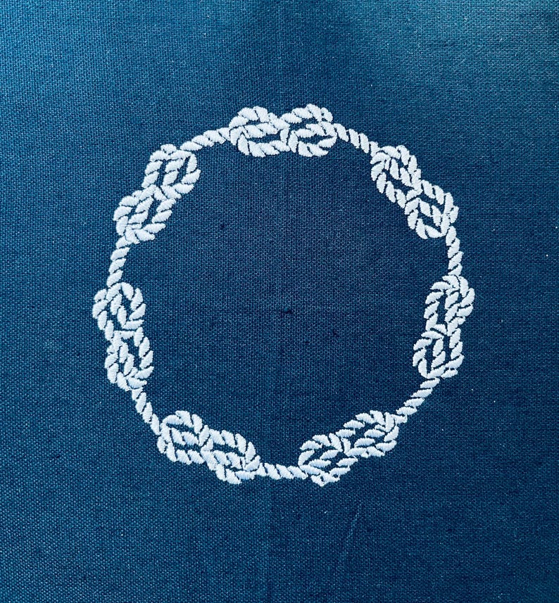 Rope Circle Frame With Knot, 5 Sizes, Machine Embroidery Designs - Etsy