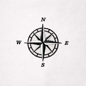 Nautical Compass, 5 sizes, machine embroidery designs