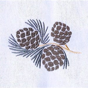 Christmas Pine Cone, 4 sizes machine embroidery designs instant download