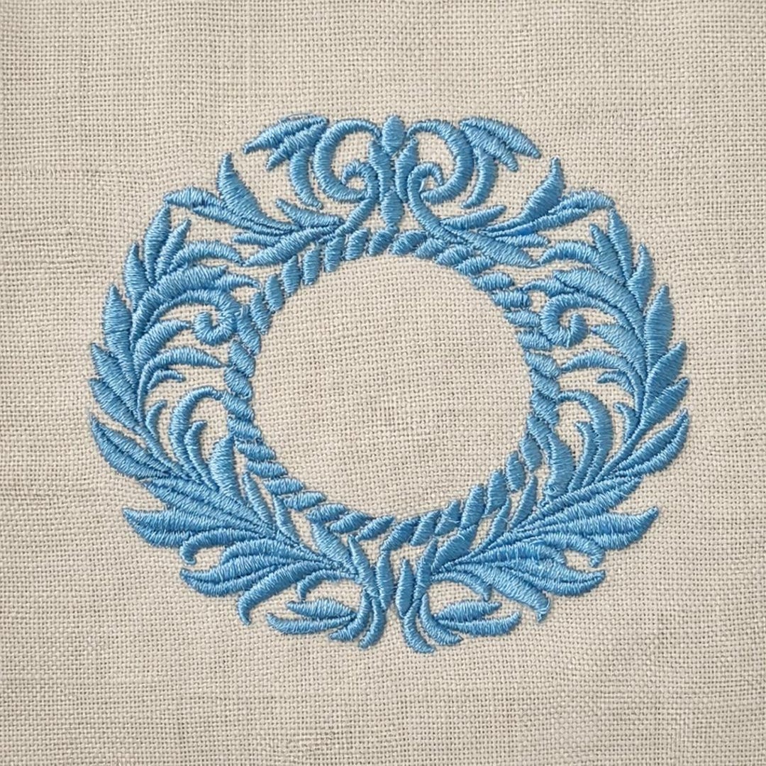 Blank Baroque Monogram Frame, 4 Sizes, Machine Embroidery Designs - Etsy