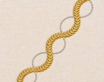 Laurel garland, 5 sizes, machine embroidery designs