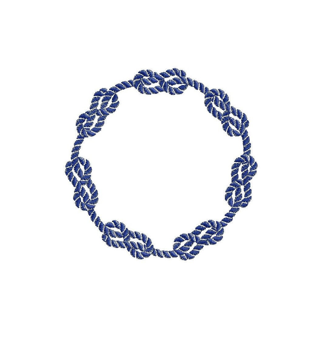 Rope Circle Frame With Knot 5 Sizes Machine Embroidery - Etsy
