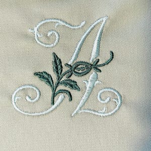 Vintage Monograms, 26 capital letters 5 sizes machine embroidery designs instant download
