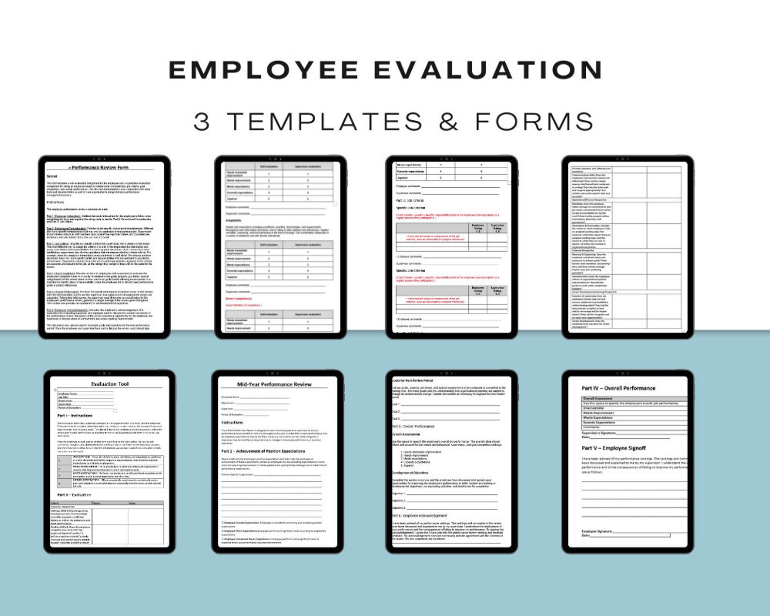 Employee Evaluation Employee Handbook Human Resources HR Forms employee-evaluation-employee-handbook-human-resources-hr-forms