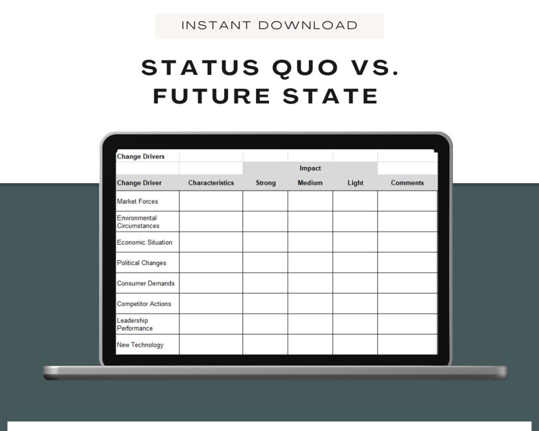 Change Management Status Quo Inventory Workbook ǀ Project Management ǀ
