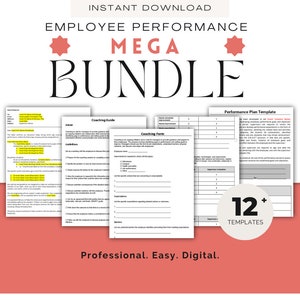 Employee Performance Evaluation Template | HR Template | Employee Review | Human Resources | Employee Evaluate Template | Employee Contract