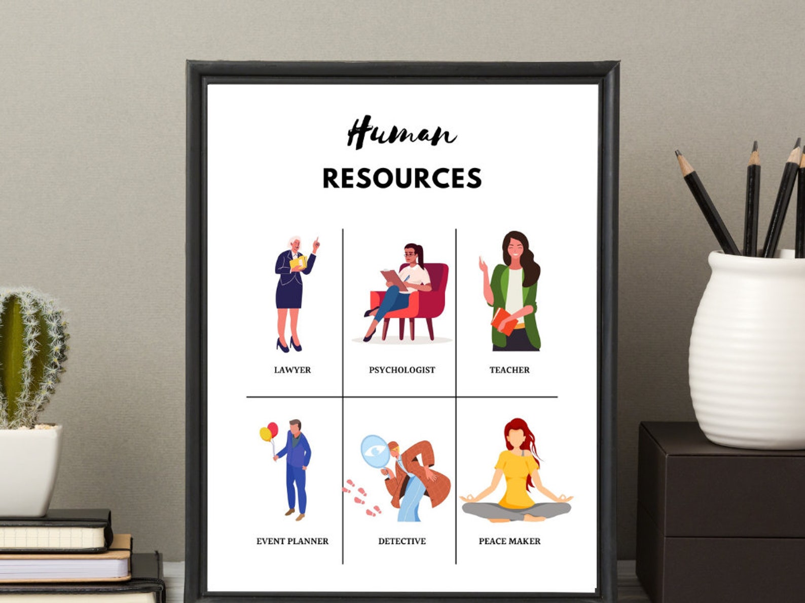 Human Resources Printable Art ǀ HR Office Décor ǀ Digital Art ǀ Office