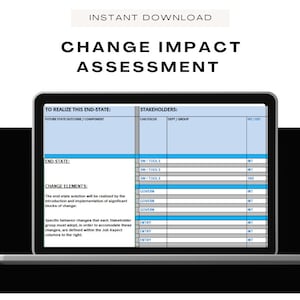 Change Management Impact Assessment ǀ Project Management ǀ HR Forms ǀ Project Template ǀ Task Tracker ǀ Communication Plan ǀ HR Templates