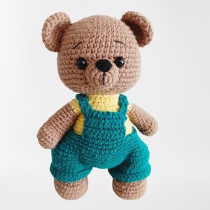 Crochet Bear PATTERN.  Amigurumi Bear "Rocky". Amigurumi pattern animals. Digital Download (PDF) In English