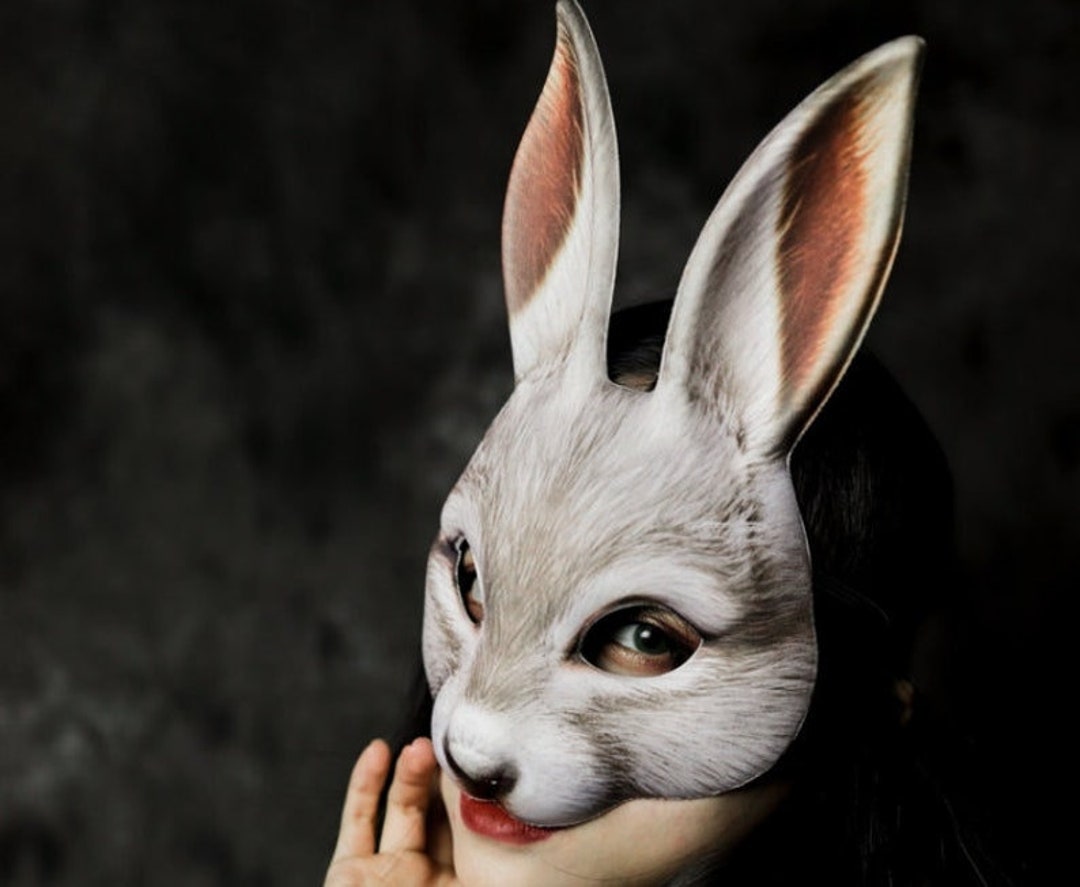 Rabbit Masquerade Mask Women Mask Ball Party Mask Halloween Etsy