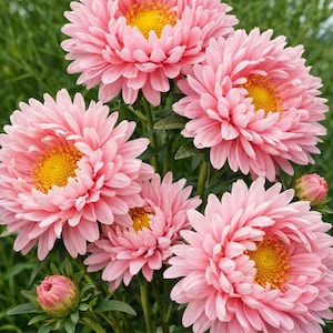 Aster Chinensis Janina Seeds (200) | China Aster Flowers | Semillas Profesionales | Cut Flower | Garden Bloom