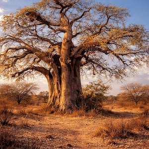 7 graines de baobab africain – Adansonia digitata | Arbre de vie, bonsaï, arbre exotique, graines rares