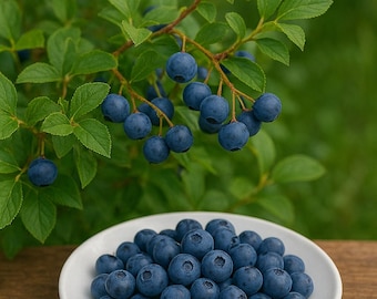 100 Semillas de Vaccinium myrtillus | Arándano Azul Europeo | Bilberry, Planta Frutal, Súper Alimento, Jardinería, Arbusto Productivo