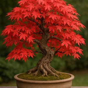 30 japanska lönnfrön (Acer palmatum) – Exotisk bonsai, rött prydnadsträd – Hög grobarhet, perfekt för trädgård och bonsai