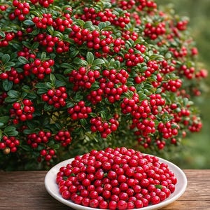 40 tranbärsfrön (Vaccinium vitis-idaea) | Tranbär | Fruktbuske, Produktiv växt, Trädgårdsskötsel