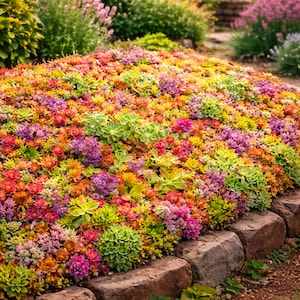 1500 diverse Sedum-zaden | Premium mix van zeldzame succulenten | Unieke kleuren en vormen | Ideaal voor bonsai, tuinen en verzamelaars