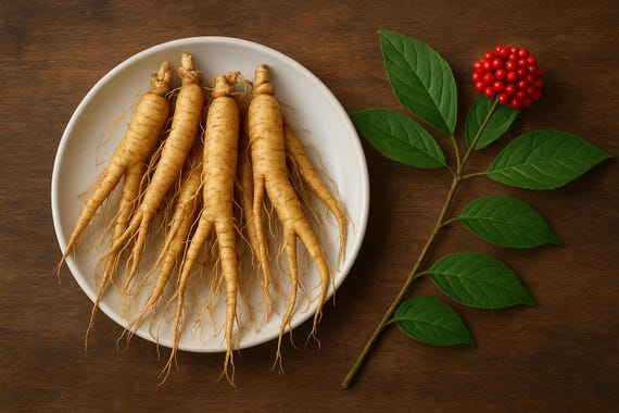 100 Fresh XL Panax Ginseng Seeds Bulk Offer - Rare Shade Ornamental Plant -  Luxurious Foliage and Red Fruits - Botanical Garden