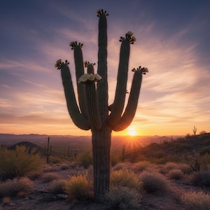 25 Semillas GIGANTES de Saguaro (Carnegiea gigantea) Semillas de Cactus del Desierto de Sonora - Cactus Columnar Icónico - Crecimiento Lento