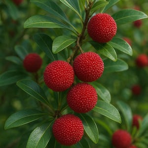5 Semillas de Myrica rubra | Yangmei / Mora bayberry | Árbol Frutal, Jardinería, Planta Ornamental, Fácil Cultivo