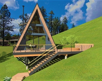 Ein Rahmen aus Hüttenplänen - Architekturplänen