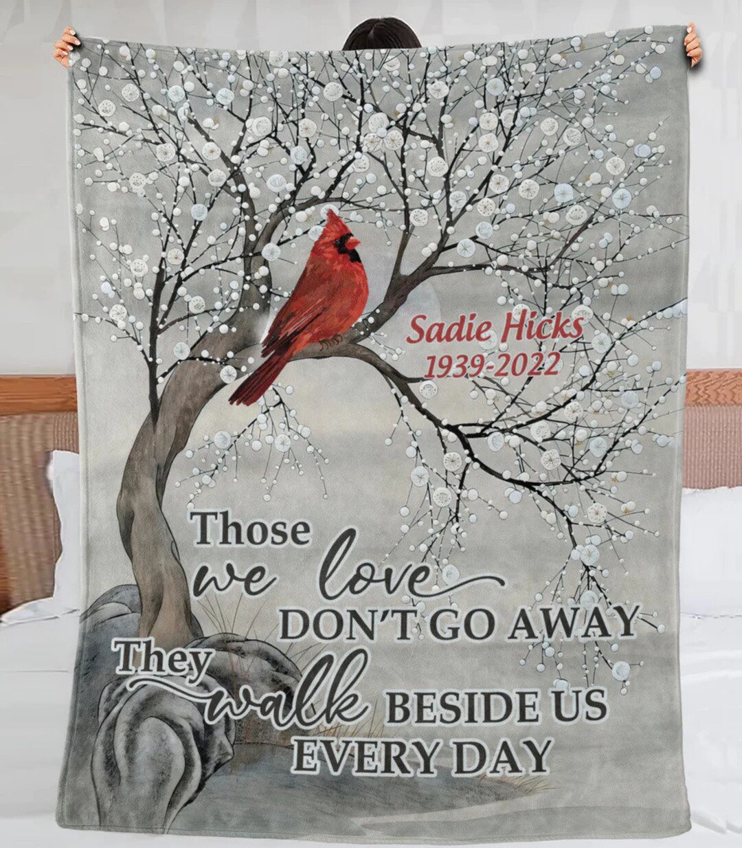 Personalized Memorial Blanket for Loss of Loved One in Heaven Etsy