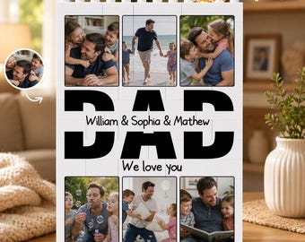 Personalisierte Dad Photo Brick, Benutzerdefinierte Familienbild Andenken