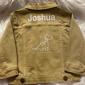 Kids Dinosaur Jean Jacket