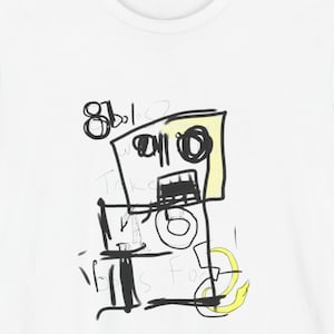 8 Bolos – Abstract Expression Drawing T-Shirt, Modern Graphic Tee
