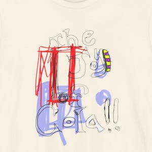 The Joy of Cola – Abstract Text Composition T-Shirt, Modern Graphic Tee