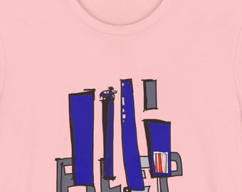 Blep – Abstract Color Block T-Shirt, Minimal Modern Graphic Tee
