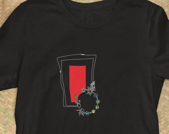 Is On Lines – Minimal Abstract Geometric T-Shirt, Modern Graphic Tee