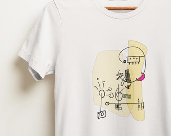 Spritz – Abstract System Composition T-Shirt, Modern Graphic Tee