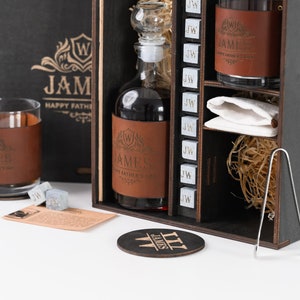 Accompanied by whiskey stones, this set ensures your drink remains cool without dilution, preserving the integrity and flavor of your favorite whiskey.