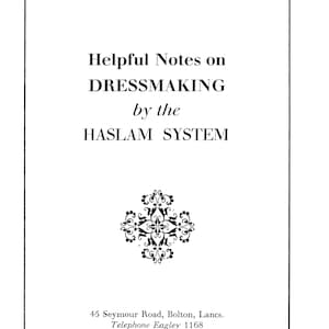 Notas útiles sobre la confección según el sistema Haslam - Descargar PDF