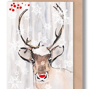 Double Blank Christmas Greeting Card